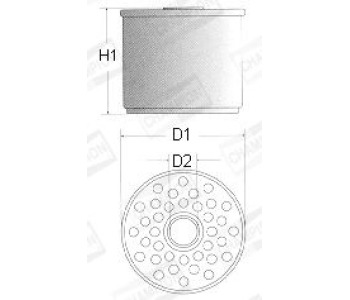 Горивен филтър CHAMPION L132/606 за CITROEN C35 пътнически от 1973 до 1994
