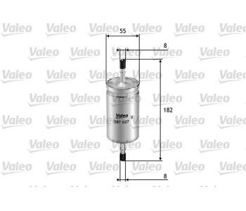 Горивен филтър VALEO 587027 за FORD FOCUS I (DAW, DBW) от 1998 до 2004