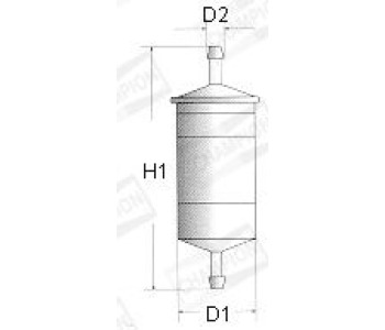 Горивен филтър CHAMPION L224/606 за HYUNDAI COUPE (GK) от 2001 до 2009
