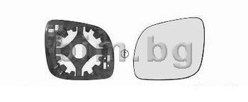 Стъкло за огледало дясно изпъкнало с подгрев 12 см за SKODA OCTAVIA I (1U5) комби от 1998 до 2010