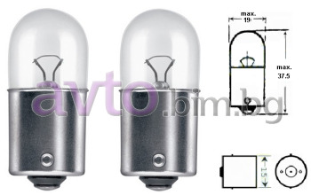 Крушки R10W 12V 10W BA15S 2бр. - Trifa