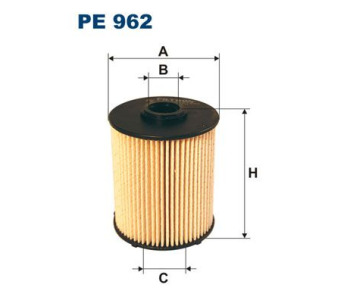 Горивен филтър FILTRON PE 962 за MERCEDES E (S210) комби от 1996 до 2003