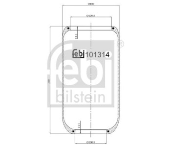 Горивен филтър FEBI BILSTEIN 101316 за SKODA OCTAVIA II (1Z5) комби от 2004 до 2013