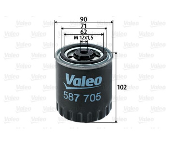 Горивен филтър VALEO 587705 за MERCEDES SPRINTER T1N (W904) 4T товарен от 1996 до 2006