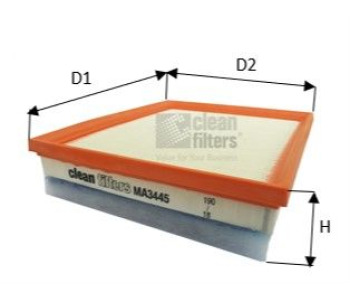 Въздушен филтър CLEAN FILTERS MA3445 за CITROEN DS4 от 2011 до 2015