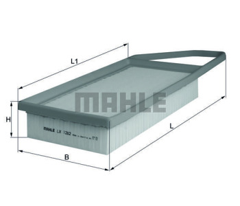 Въздушен филтър KNECHT LX 1282 за CITROEN C2 (JM) от 2003 до 2009