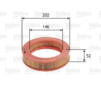 Въздушен филтър VALEO 585717 за FORD ESCORT III (AWA) комби от 1980 до 1985