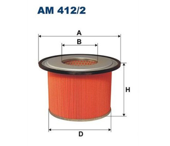 Въздушен филтър FILTRON AM 412/2 за KIA BESTA пътнически от 1992 до 2003