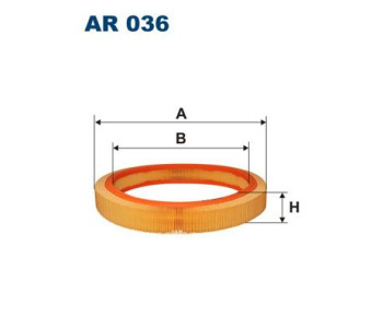 Въздушен филтър FILTRON AR 036 за MERCEDES (S124) комби от 1985 до 1993