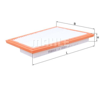 Въздушен филтър KNECHT LX 1850/2 за MERCEDES C (S203) комби от 2001 до 2007