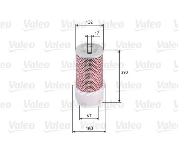 Въздушен филтър VALEO 585636 за MITSUBISHI L300 (LO3_P/G, L0_2P) пътнически от 1980 до 1987