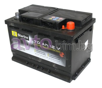 Чешки акумулатор 70Ah 640A 278x175x190 (3г. гаранция)