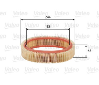 Въздушен филтър VALEO 585606 за RENAULT 18 (135_) комби от 1979 до 1994