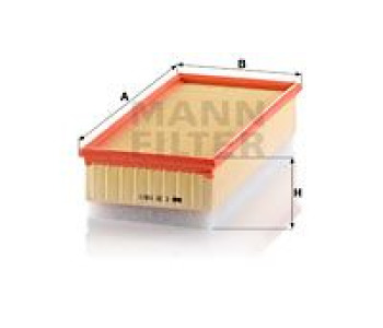 Въздушен филтър MANN-FILTER C 33 156/1 за CITROEN C8 (EA, EB) от 2002 до 2014