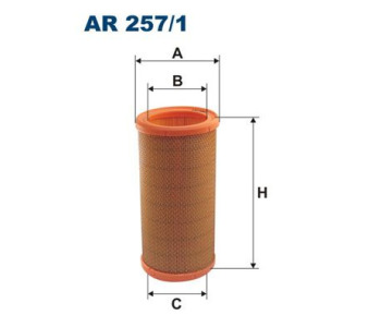 Въздушен филтър FILTRON AR 257/1 за RENAULT MEGANE I CLASSIC (LA0/1_) от 1996 до 2008