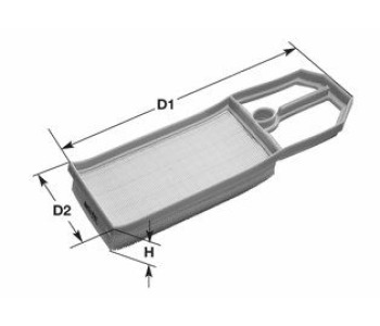 Въздушен филтър CLEAN FILTERS MA1065 за SEAT AROSA (6H) от 1997 до 2004