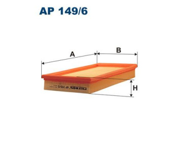 Въздушен филтър FILTRON AP 149/6 за VOLKSWAGEN POLO (9N_) хечбек от 2001 до 2009