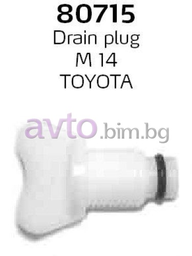 Пробка за източване M14 за TOYOTA LAND CRUISER (J120) от 2002 до 2009