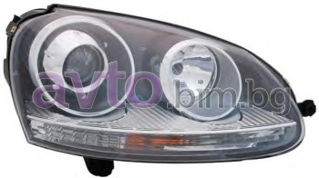 Фар десен xenon D2S+H7 с ел.моторче хром - Depo за VOLKSWAGEN GOLF V (1K1) от 2003 до 2009