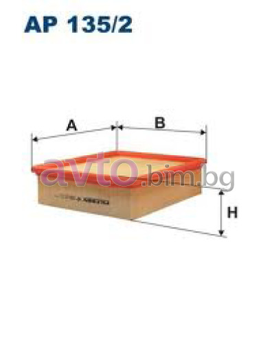 Въздушен филтър FILTRON AP 135/2 за RENAULT LAGUNA II (KG0/1_) комби от 2001 до 2007