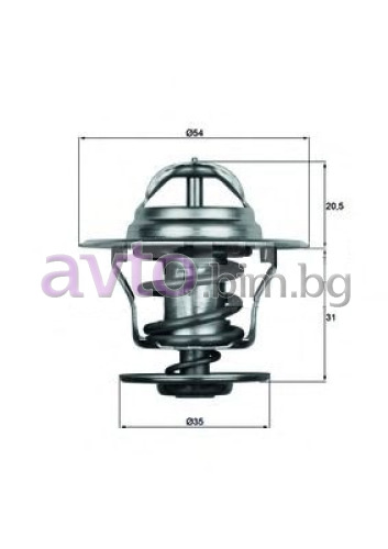 Термостат, охладителна течност BorgWarner (Wahler) 4264.87D за VOLKSWAGEN PASSAT B2 (33B) комби от 1980 до 1989