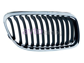 Решетка предна хром/черна дясна за BMW 3 Ser (E90) от 2008 до 2012