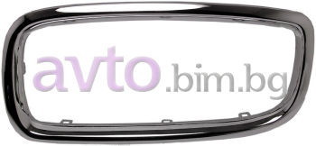Решетка предна рамка лява хром до 2005 за BMW 7 Ser (E65, E66, E67) от 2002 до 2009