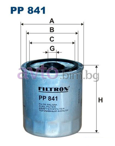 Горивен филтър FILTRON PP 841 за DAEWOO MUSSO (FJ) от 1998 до 2005