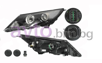 Фар ляв H7+H7+LED до 2012 за KIA SPORTAGE (SL) от 2010 до 2015