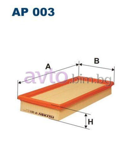 Въздушен филтър FILTRON AP 003