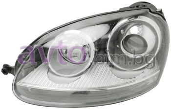 Фар ляв D2S+H7 с ел.моторче хром - BOSCH/AL за VOLKSWAGEN GOLF V (1K1) от 2003 до 2009