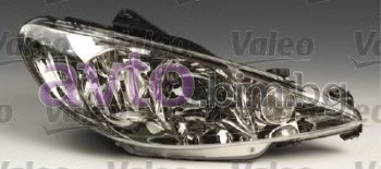 Фар десен H7+H7 електрически след 2005 - Valeo за PEUGEOT 206 (2A/C) хечбек от 1998 до 2009