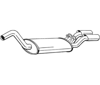 Крайно гърне BOSAL 105-127 за AUDI 80 кабриолет (8G7, B4) от 1991 до 2000