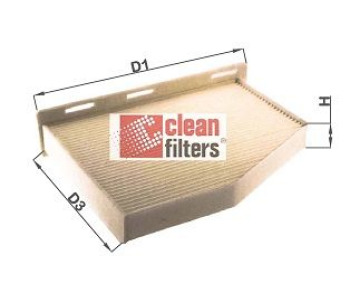 Филтър купе (поленов филтър) CLEAN FILTERS NC2132 за VOLKSWAGEN GOLF VI (5K1) от 2008 до 2013
