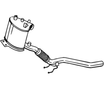 Филтър за сажди/твърди частици, изпускателна система BOSAL 095-216 за VOLKSWAGEN TOURAN (1T1, 1T2) от 2003 до 2010