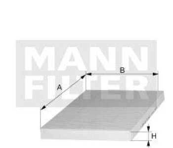 Филтър купе (поленов филтър) MANN-FILTER CUK 23 015-2 за MINI COOPER (F55) от 2013
