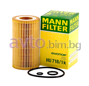 Маслен филтър - MANN-FILTER HU718/1k за MERCEDES C (S202) комби от 1996 до 2001