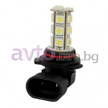 Диодна крушка HB3 9005 с 18 SMD диода - бяла