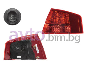 Стоп ляв външен LED - ULO за AUDI A8 (4E) от 2002 до 2010