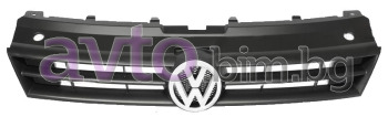Решетка предна черна с емблема - Оригинал за VOLKSWAGEN POLO (6R, 6C) хечбек от 2009 до 2017