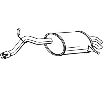 Крайно гърне BOSAL 190-193 за PEUGEOT 407 (6D_) седан от 2004