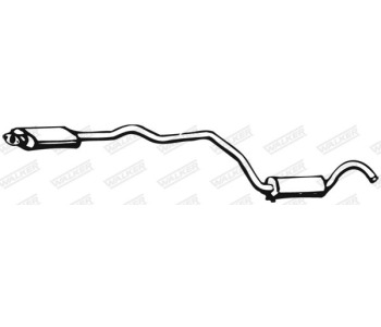 Средно гърне WALKER 02647 за FORD ESCORT IV (ALF) кабриолет от 1986 до 1990
