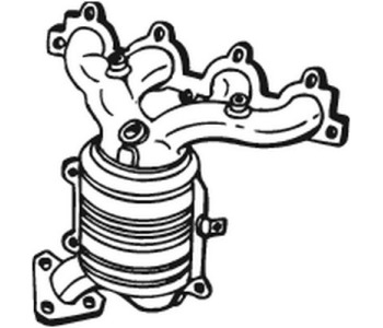 Катализатор BOSAL 099-408 за HONDA CIVIC VI (MB, MC) комби от 1998 до 2001