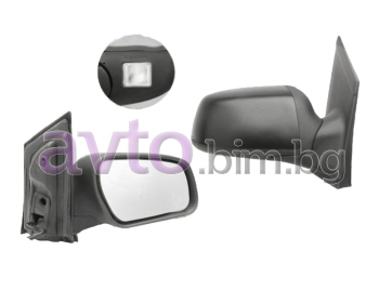 Огледало ляво ел.изпъкнало грунд с подгрев, прибиране и светлина за краката за FORD FOCUS II (DB) седан от 2005 до 2012