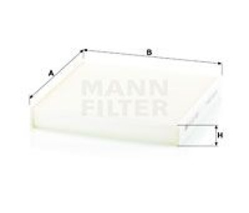 Филтър купе (поленов филтър) MANN-FILTER CU 22 029 за IVECO DAILY VI платформа от 2014
