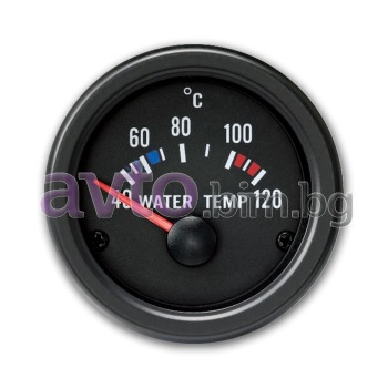 Измервателен уред за температурата на водата черен