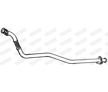 Изпускателна тръба WALKER 16033 за MERCEDES (S124) комби от 1985 до 1993