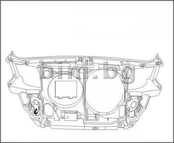 Панел преден 1.6-1.8 пластмасов за AUDI A4 Avant (8D5, B5) от 1994 до 2002