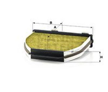Филтър купе (поленов филтър) MANN-FILTER FP 29 005 за MERCEDES C (C204) купе от 2011 до 2014