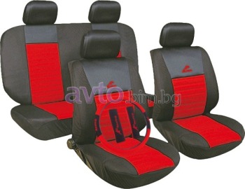 Калъфи за седалки червен комплект - TANGO